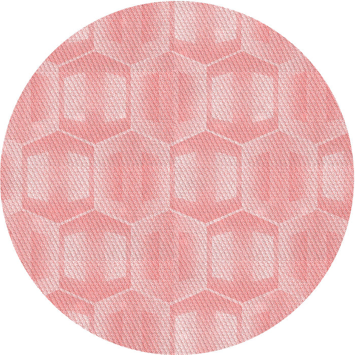 Square Patterned Red Rug, pat1454rd