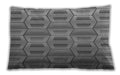 Patterned Rectangular Dark Gray Lumbar Throw Pillow, 13 inch by 19 inch, lbpat1455gry