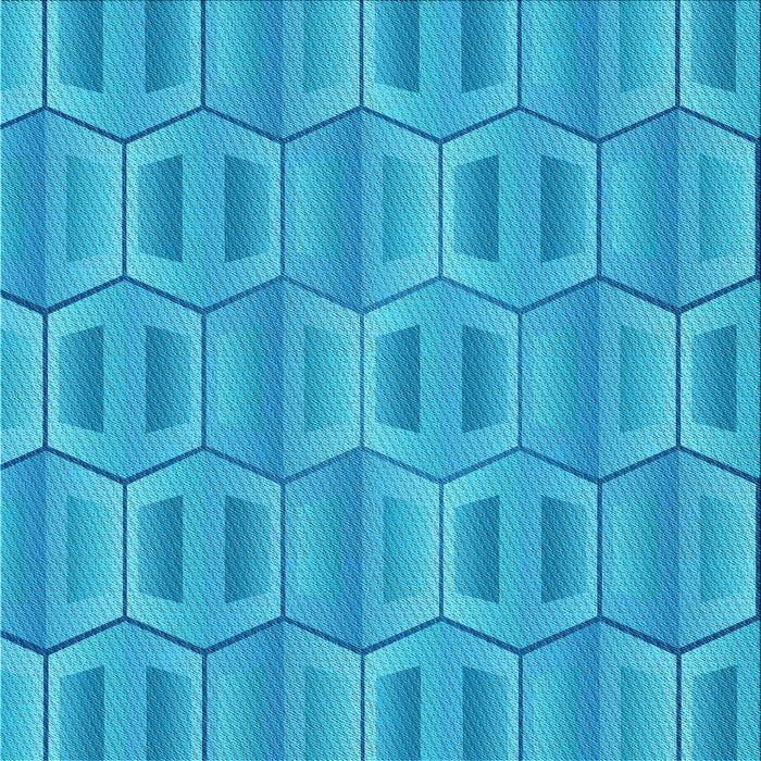 Round Machine Washable Transitional Bright Cyan Blue Rug, wshpat1455lblu