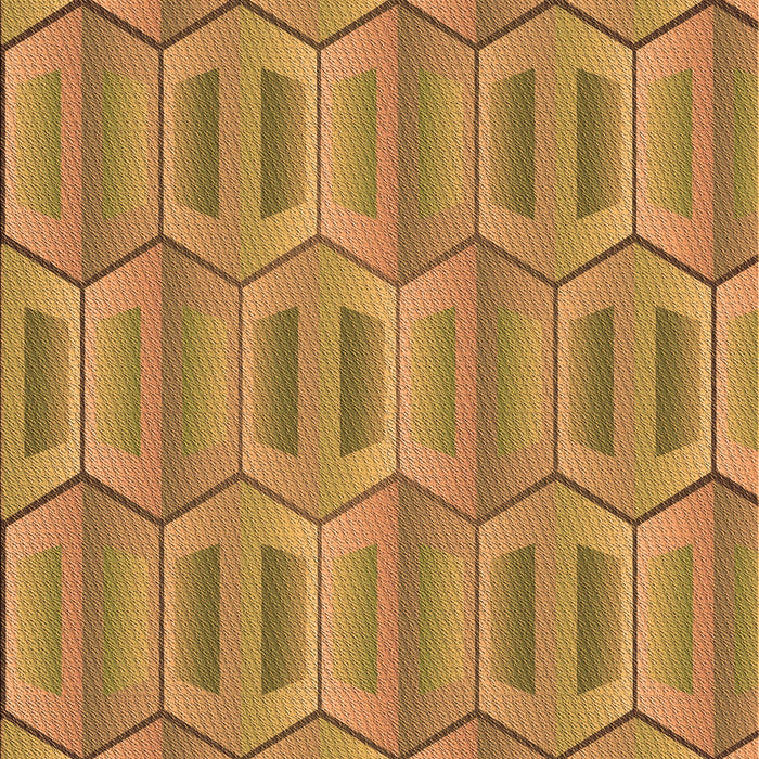 Patterned Dark Bisque Brown Rug, pat1455org