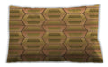 Patterned Rectangular Dark Bisque Brown Lumbar Throw Pillow, 13 inch by 19 inch, lbpat1455org