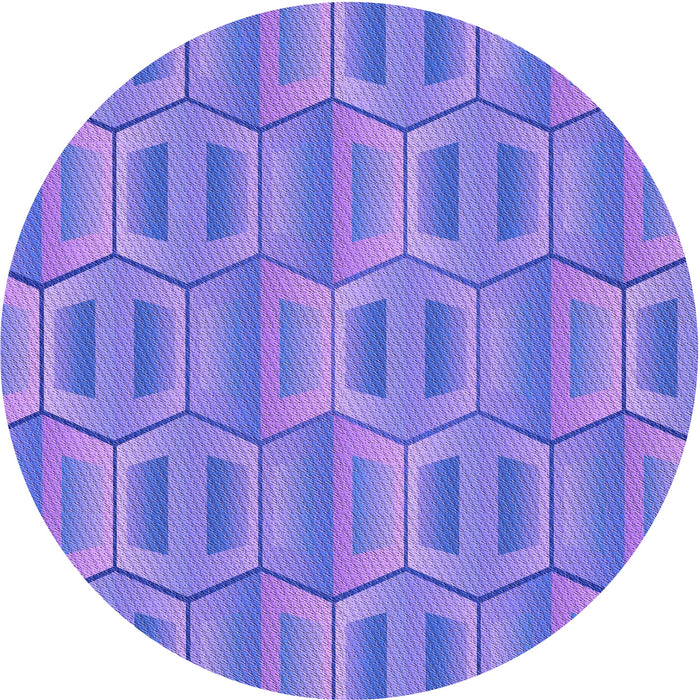 Square Machine Washable Transitional Purple Mimosa Purple Rug in a Living Room, wshpat1455pur