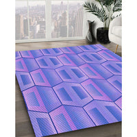 Patterned Purple Mimosa Purple Rug, pat1455pur