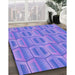 Machine Washable Transitional Purple Mimosa Purple Rug in a Family Room, wshpat1455pur