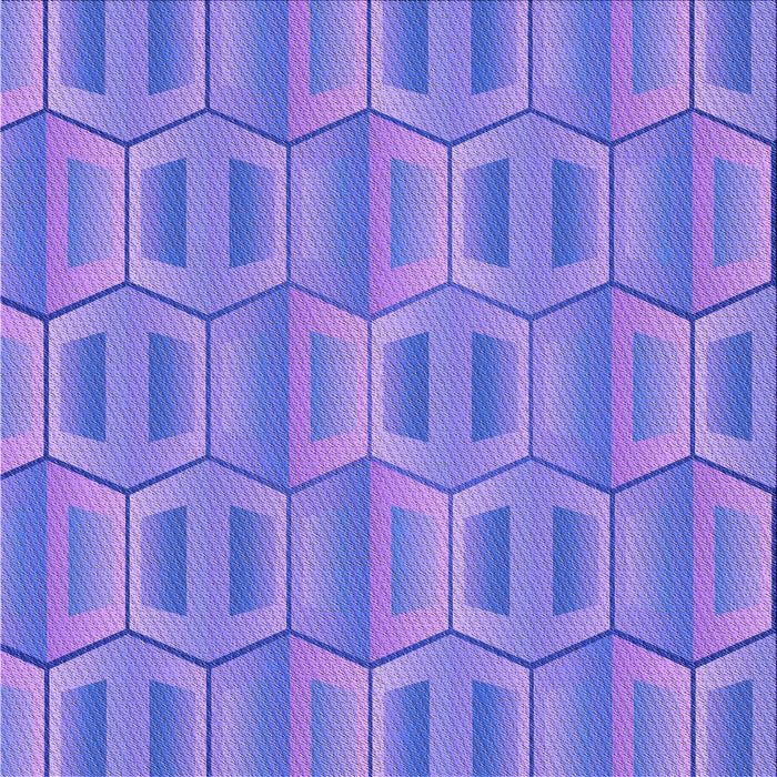 Round Patterned Purple Mimosa Purple Rug, pat1455pur