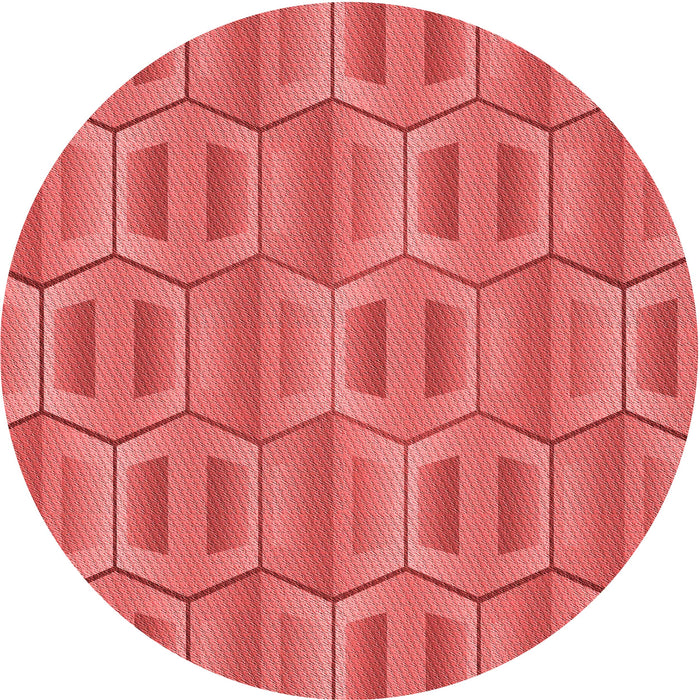 Square Machine Washable Transitional Red Rug in a Living Room, wshpat1455rd