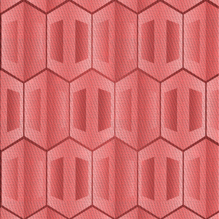 Patterned Red Rug, pat1455rd