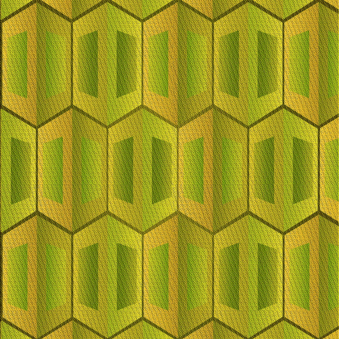 Machine Washable Transitional Dark Yellow Green Rug, wshpat1455yw