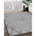 Machine Washable Transitional Gray Rug in a Family Room, wshpat1456gry