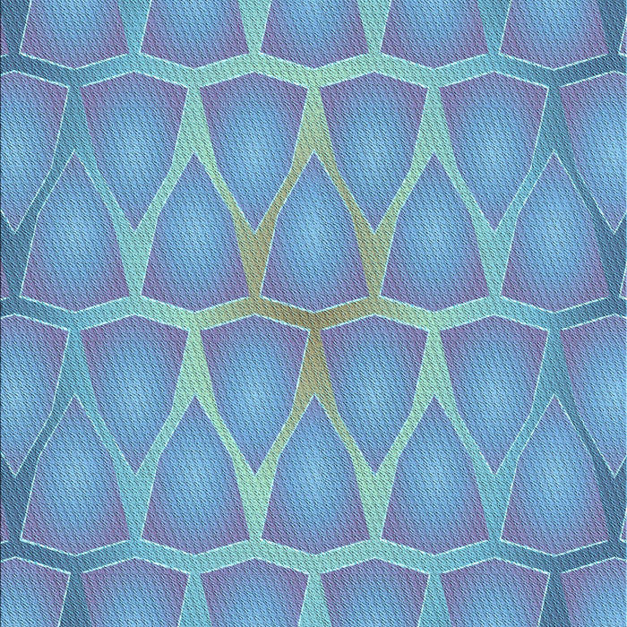 Machine Washable Transitional Diamond Blue Rug, wshpat1456lblu