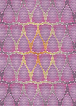 Patterned Plum Purple Novelty Rug, pat1456