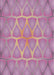 Patterned Plum Purple Novelty Rug, pat1456