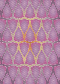 Machine Washable Transitional Plum Purple Rug, wshpat1456