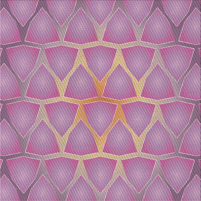 Square Patterned Plum Purple Novelty Rug, pat1456