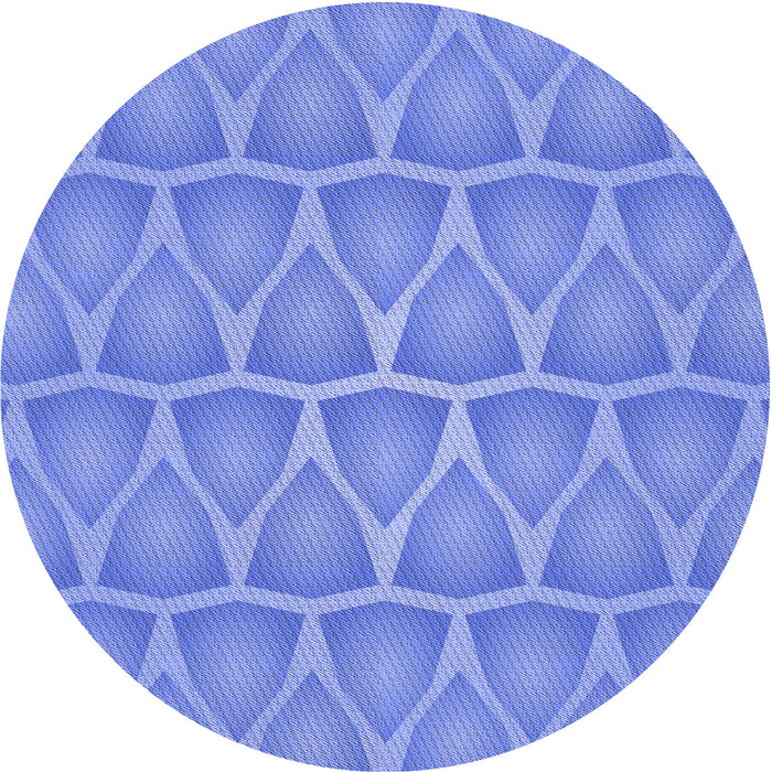 Square Patterned Blue Rug, pat1457blu