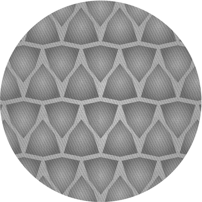 Square Patterned Dark Gray Rug, pat1457gry