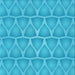 Round Machine Washable Transitional Bright Cyan Blue Rug, wshpat1457lblu