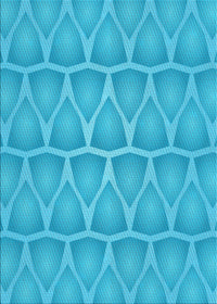 Machine Washable Transitional Bright Cyan Blue Rug, wshpat1457lblu