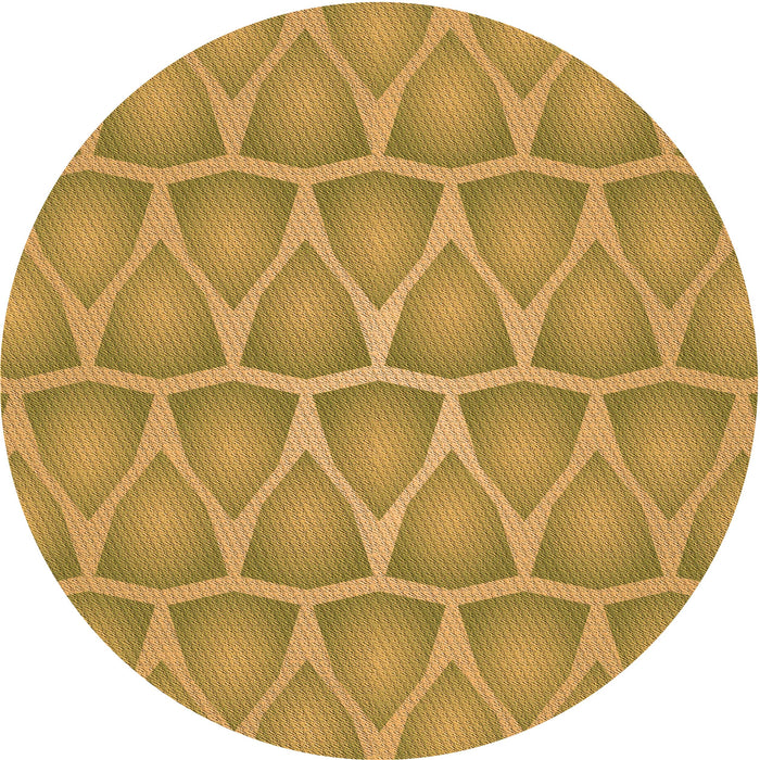 Square Patterned Dark Bisque Brown Rug, pat1457org