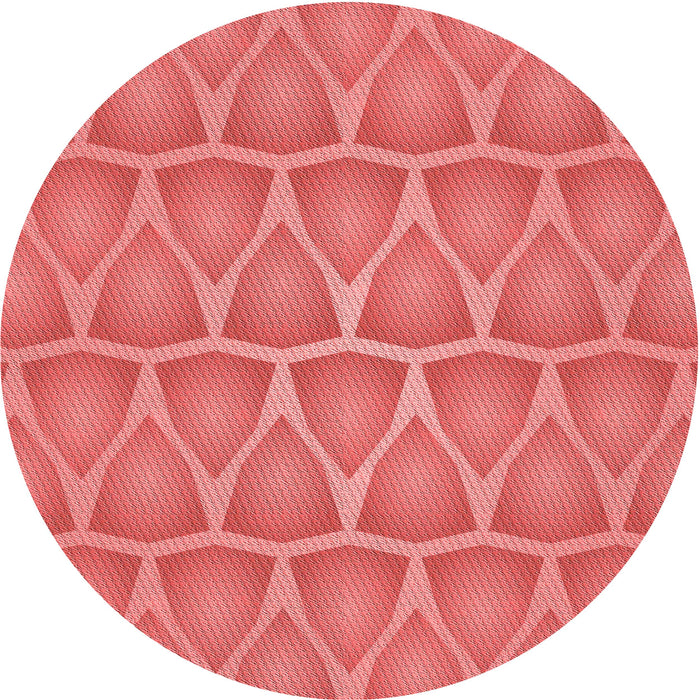 Square Patterned Red Rug, pat1457rd