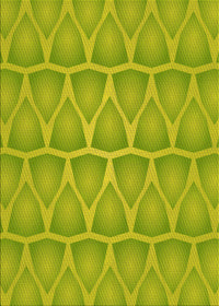 Machine Washable Transitional Neon Yellow Green Rug, wshpat1457yw