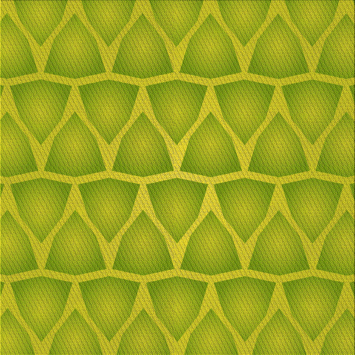 Round Machine Washable Transitional Neon Yellow Green Rug, wshpat1457yw