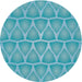 Square Machine Washable Transitional Light Sea Green Rug, wshpat1457