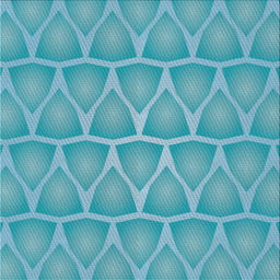 Square Patterned Light Sea Green Novelty Rug, pat1457
