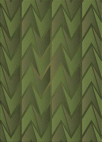 Machine Washable Transitional Army Green Rug, wshpat1458brn