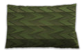 Patterned Rectangular Army Green Lumbar Throw Pillow, 13 inch by 19 inch, lbpat1458brn