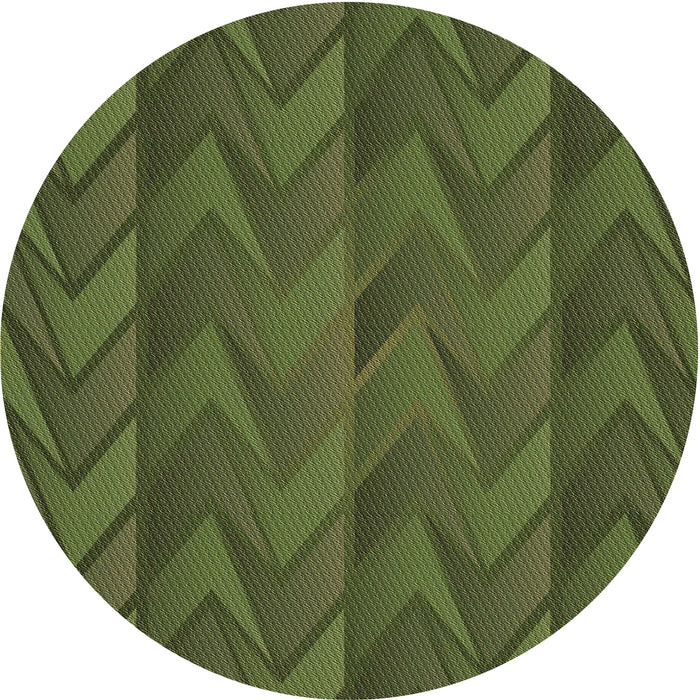 Square Machine Washable Transitional Army Green Rug in a Living Room, wshpat1458brn