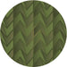 Square Patterned Army Green Rug, pat1458brn