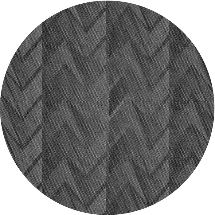 Square Machine Washable Transitional Dark Gray Black Rug in a Living Room, wshpat1458gry