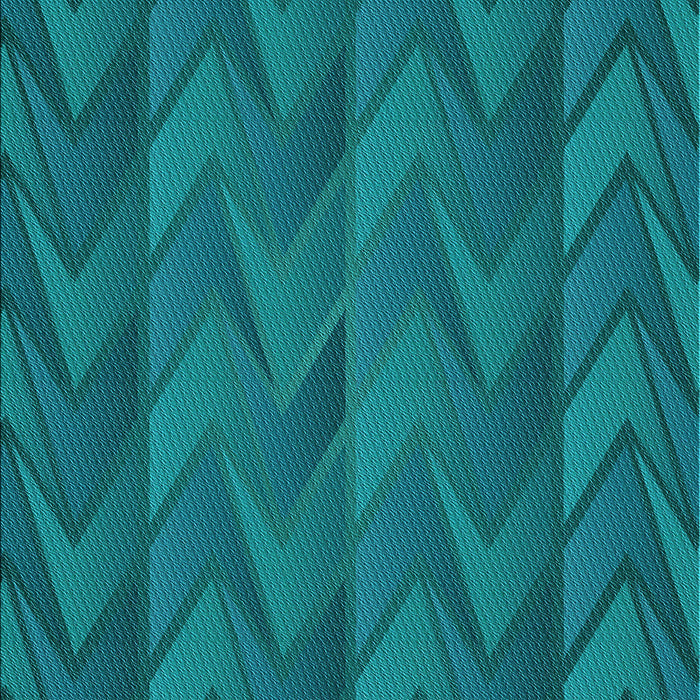 Patterned Dark Turquoise Green Rug, pat1458lblu