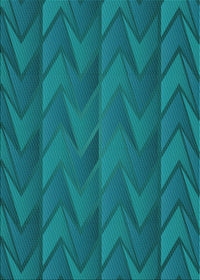 Machine Washable Transitional Dark Turquoise Green Rug, wshpat1458lblu