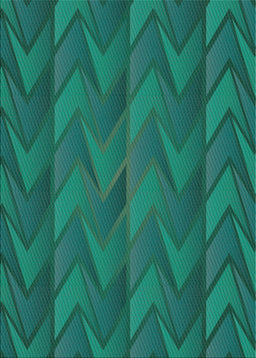 Patterned Light Sea Green Novelty Rug, pat1458