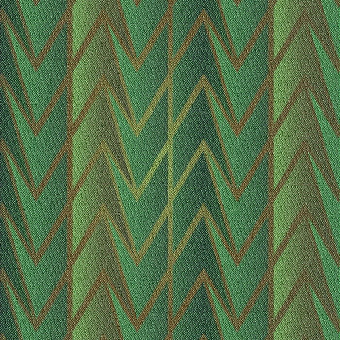 Patterned Green Rug, pat1459grn
