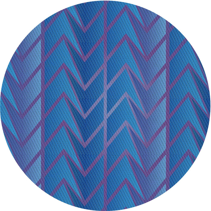 Square Patterned Blue Rug, pat1459lblu