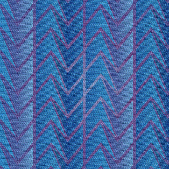 Round Patterned Blue Rug, pat1459lblu