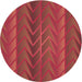 Square Patterned Crimson Red Rug, pat1459org