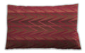 Patterned Rectangular Crimson Red Lumbar Throw Pillow, 13 inch by 19 inch, lbpat1459org