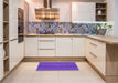 Patterned Purple Rug in a Kitchen, pat1459pur