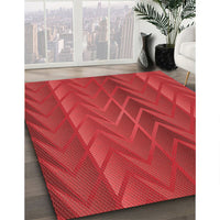 Patterned Red Rug, pat1459rd