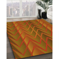 Patterned Red Rug, pat1459yw