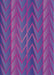 Machine Washable Transitional Purple Rug, wshpat1459