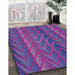 Patterned Purple Novelty Rug in Family Room, pat1459