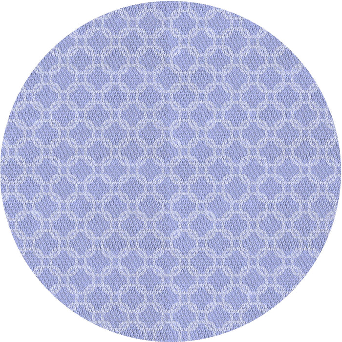 Square Patterned Blue Rug, pat146blu