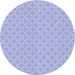 Square Patterned Blue Rug, pat146blu