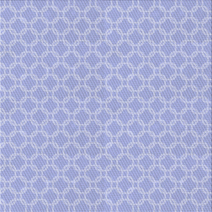 Round Patterned Blue Rug, pat146blu