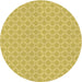 Square Patterned Yellow Rug, pat146brn